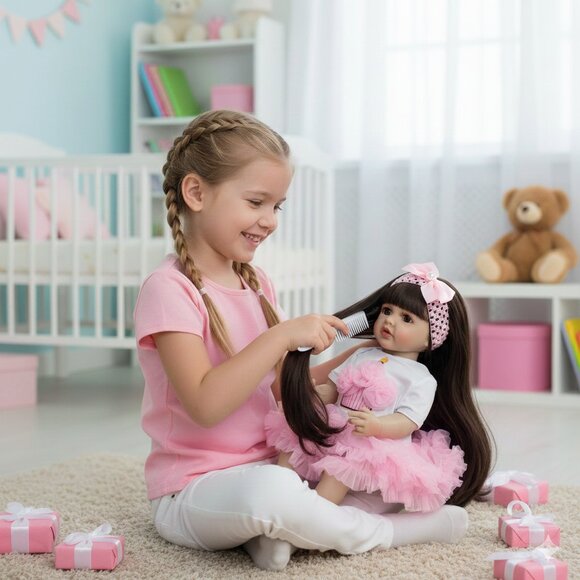 55 cm Babylistic Soft Silicone Vinyl Talking Reborn Doll very realistic - Picture 4 of 8